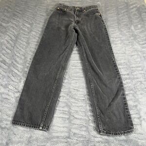 Vintage Levis 560 Loose Fit Straight Leg Jeans Black Made in USA 90s Womens 3 S